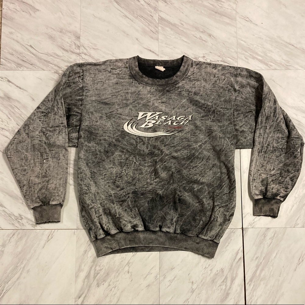 Graphic Crewneck Sweatshirt - Gray - Picture 1 of 3